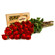 red roses with box of chocolates. Tashkent