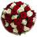 bouquet of red and white roses. Tashkent