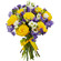 bouquet of yellow roses and irises. Tashkent