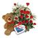 roses with teddy and chocolates. Tashkent