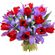 bouquet of tulips and irises. Tashkent